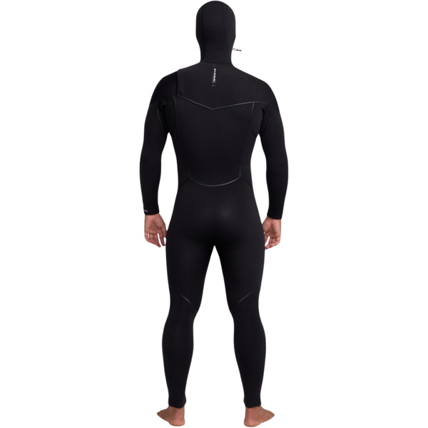 2026 Quiksilver Mens Marathon Sessions 6/5/4mm Chest Zip Hooded Wetsuit 25AW203502 - Black